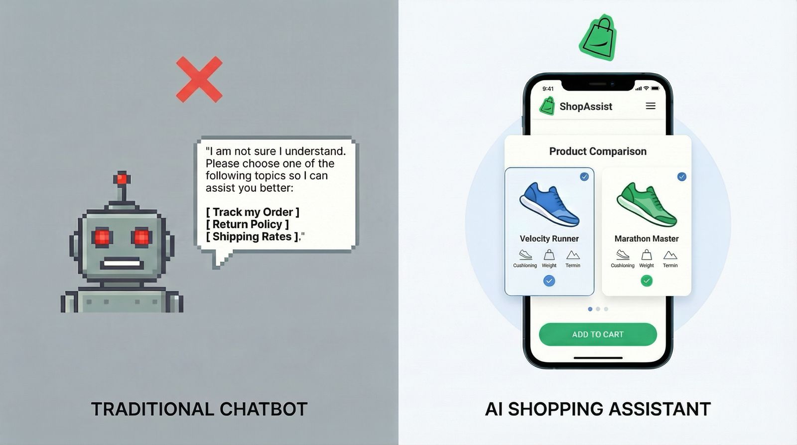 Chatbot vs AI Assistant comparison